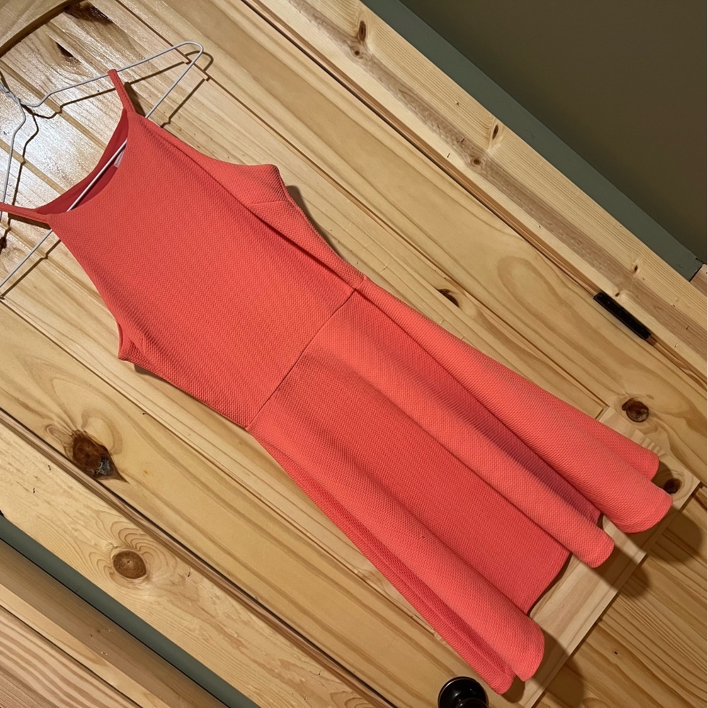 Coral Skater Dress